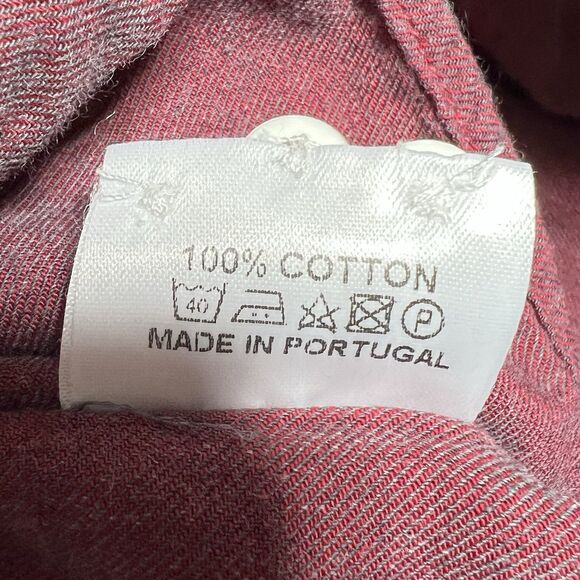 Barbour Classic Button Down Tartan Check Shirt Men’s Size Large Red Long Sleeve - Picture 11 of 14